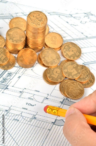 Fototapeta Blueprint