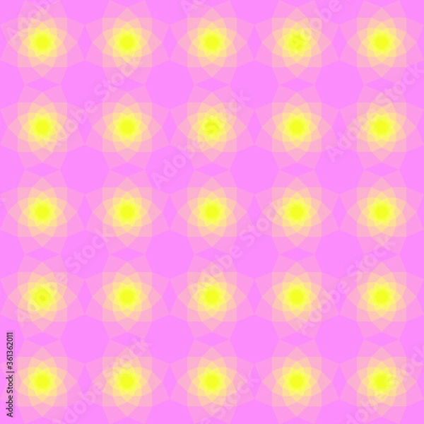Fototapeta seamless geometric interwoven patterns. hypnotic effect. it can be used as background, fabric pattern, cover page, backdrop, wallpaper