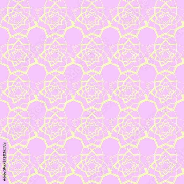 Fototapeta seamless geometric interwoven patterns. hypnotic effect. it can be used as background, fabric pattern, cover page, backdrop, wallpaper