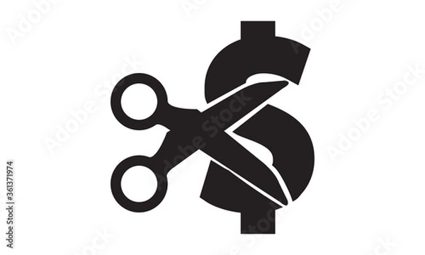 Obraz Reduce Cost Icon vector graphics design 