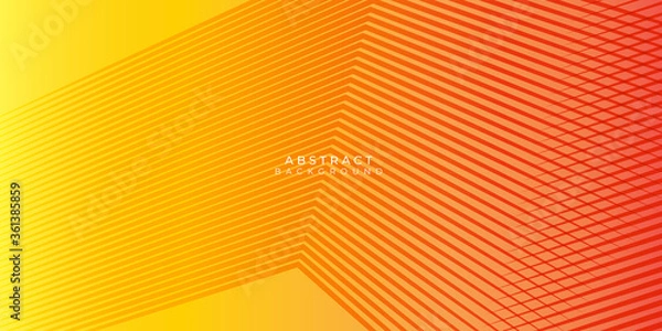Fototapeta Orange yellow presentation background. Abstract 3d orange background with blank space of paper layer. Abstract Background