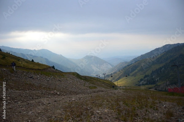 Obraz mountain landscape with blue sky