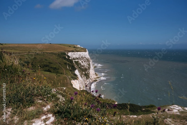 Obraz White Cliffs of Dover in Kent area at the southeast of England