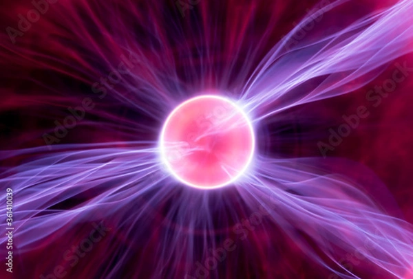 Obraz abstract plasma glowing sphere