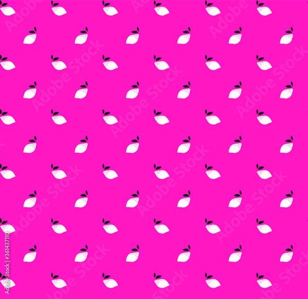 Fototapeta seamless fruit pattern, lemon print