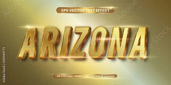 Fototapeta Editable text effect - Gold text style concept