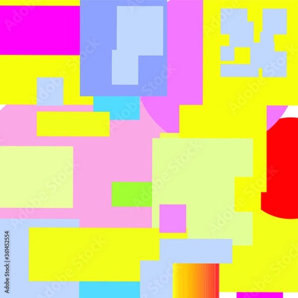 Obraz Vector geometric pattern background. Nice  colourful composition geometric for your design.