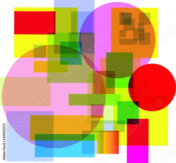 Obraz Vector geometric pattern background. Nice  colourful composition geometric for your design.