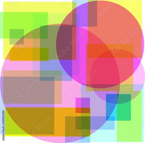 Obraz Vector geometric pattern background. Nice  colourful composition geometric for your design.