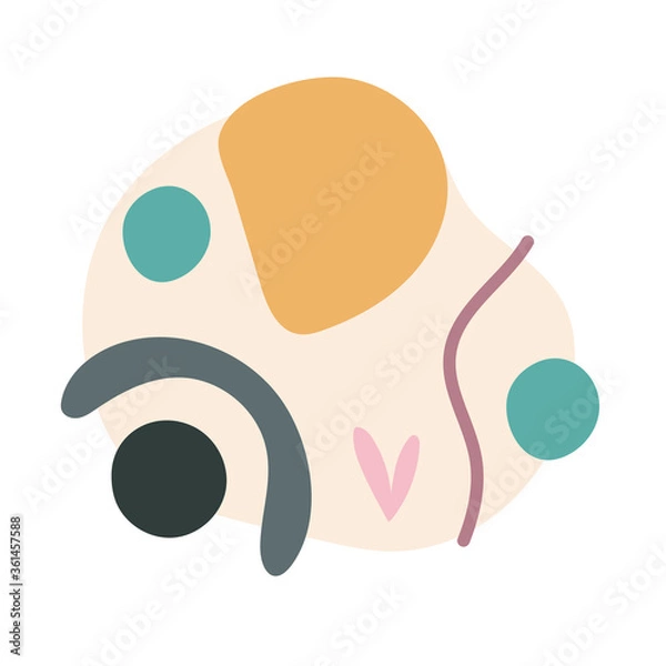 Obraz contemporary art work flat style icon