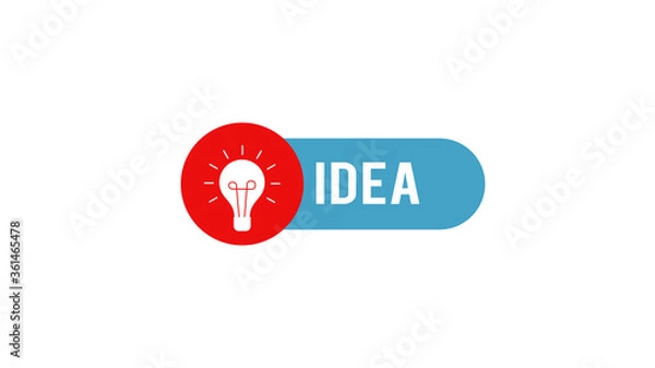 Fototapeta Solution symbol, lamp icon, idea