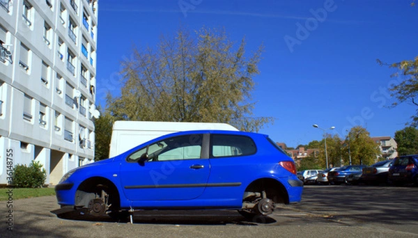 Obraz Auto sans roues