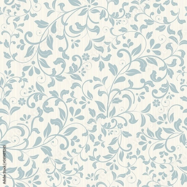 Obraz Seamless floral pattern. Hand drawn. Vector illustration. Seamless Victorian pattern