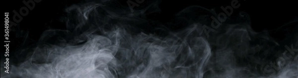 Obraz smoke on black background