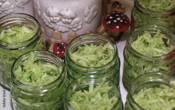 Fototapeta Prepare cucumber.