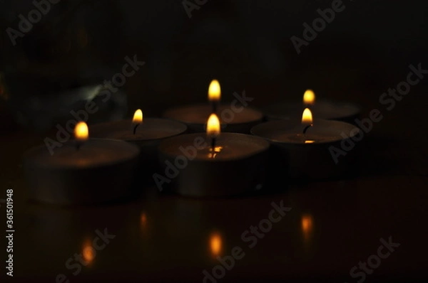 Obraz candles in the dark