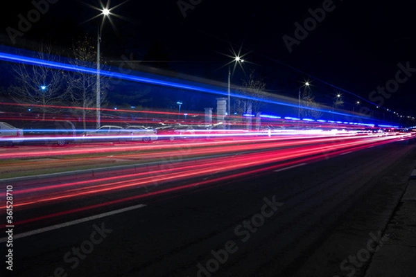 Obraz Bucharest City Light During Night Time