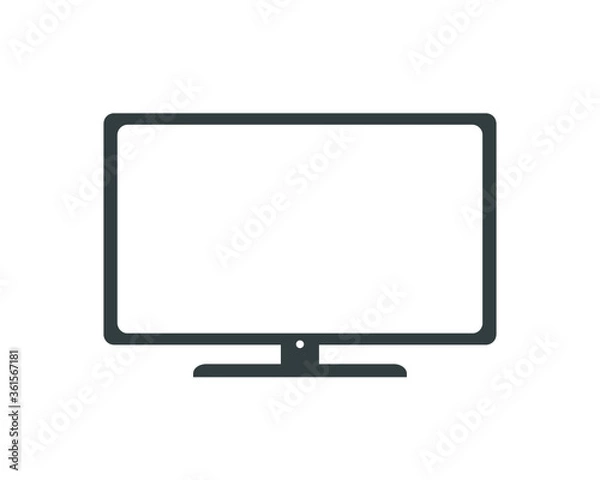 Obraz Tv vector design .  Flat tv icon.  Home technology icon. 