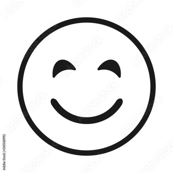 Obraz Emoji Icon vector graphic Design