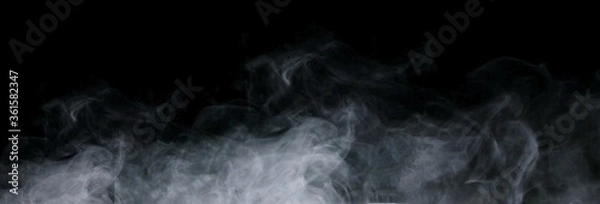 Obraz smoke on black background