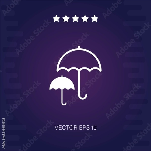 Fototapeta umbrella vector icon