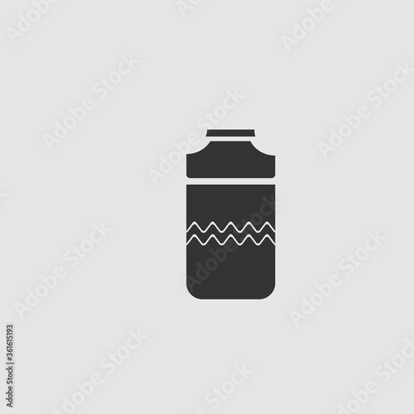 Fototapeta Plastic bottle icon flat