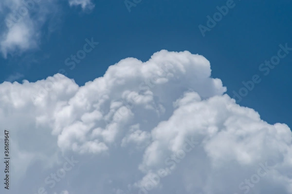 Obraz Clouds in blue sky background with copy space