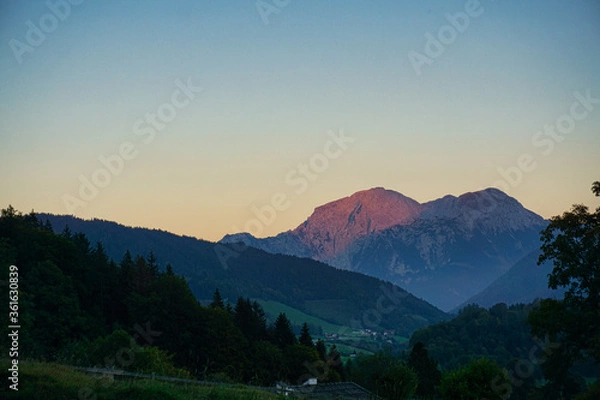 Obraz Leichtes Alpenglühen