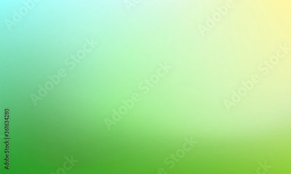 Obraz Abstract nature blurred background. Green gradient backdrop. Ecology concept for your graphic design, banner or poster. Vector illustration