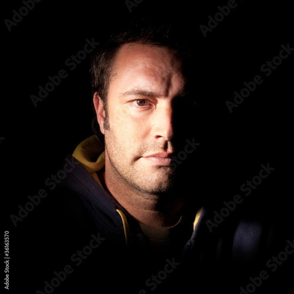 Obraz Man in the dark