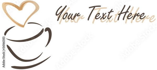 Obraz Coffee Cup with Copyspace