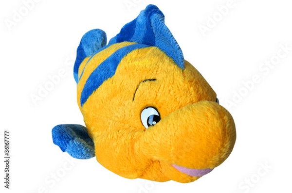 Obraz Toy yellow fish isolated