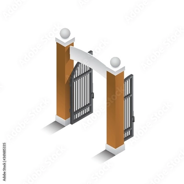 Obraz Isometric gate