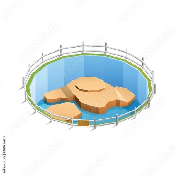 Obraz Zoo animal habitat