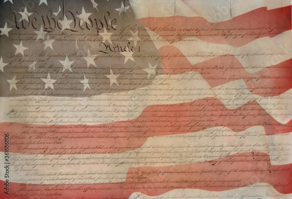 Obraz Flag USA as a patriotic background