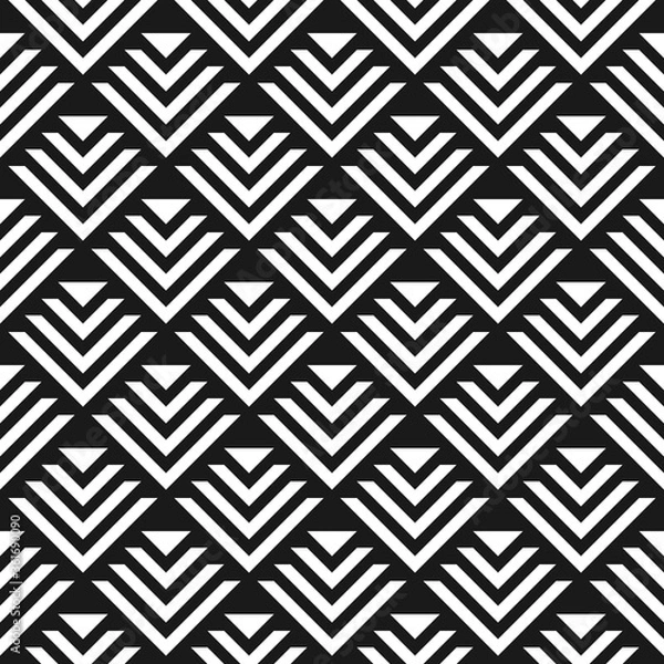 Obraz Seamless abstract geometric pattern with overhead rhombuses