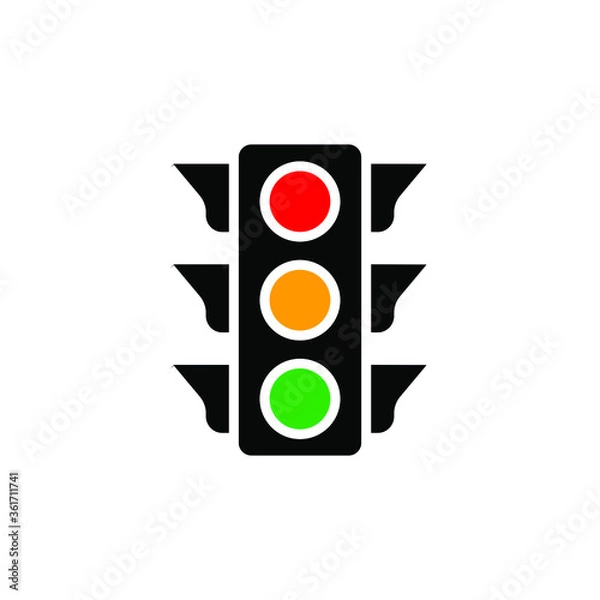 Obraz Traffic light illustration vector
