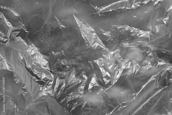 Fototapeta plastic bag surface with blur effect abstract background and texture for design	