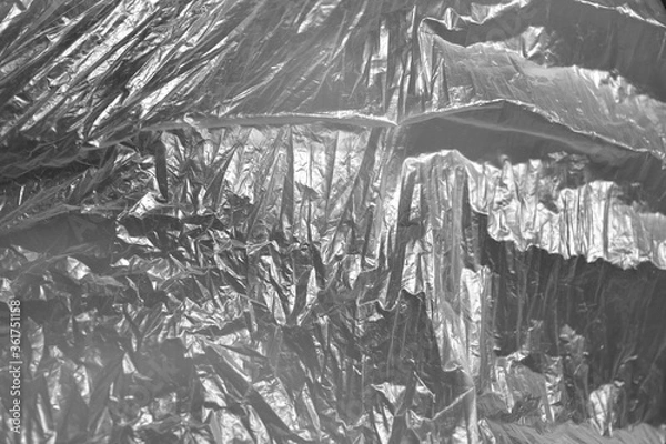 Fototapeta plastic bag surface with blur effect abstract background and texture for design	