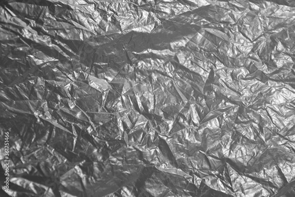 Fototapeta plastic bag surface with blur effect abstract background and texture for design	