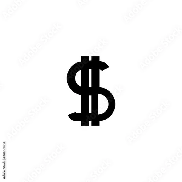 Fototapeta Dollar icon vector