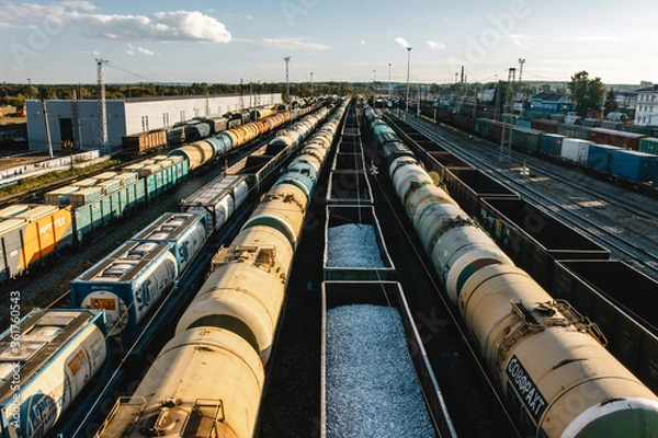 Fototapeta freight train