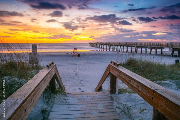 Obraz schody na Atlantyk