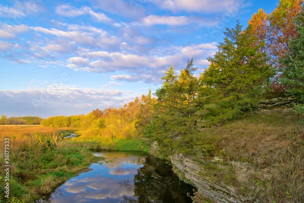 Obraz creek, rural illinois
