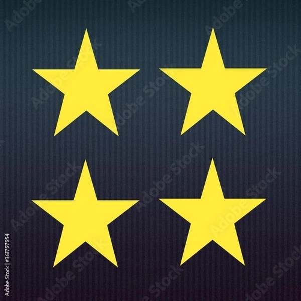 Fototapeta Texture image for background wallpaper with four yellow stars