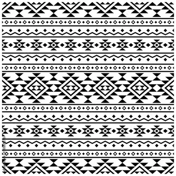 Fototapeta Traditional Seamless Ethnic Pattern texture design vector