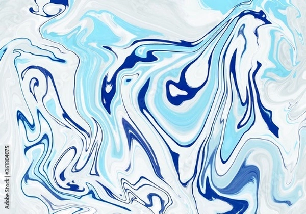 Fototapeta Blue Marble texture background / can be used for background or wallpaper