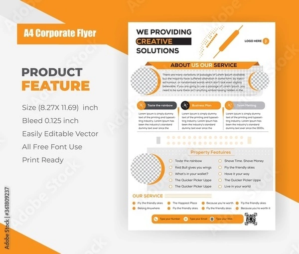 Obraz Corporate design template 