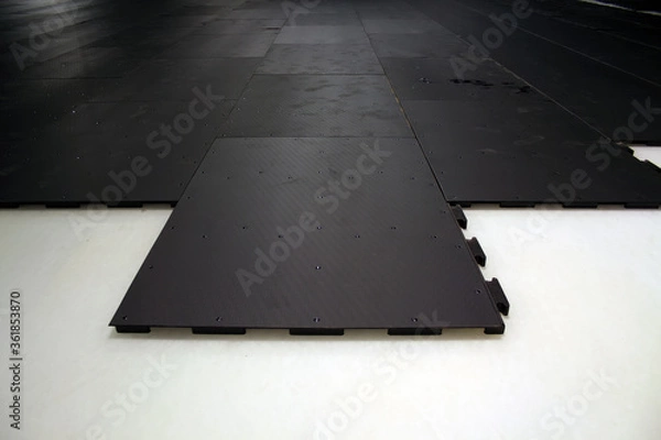 Fototapeta The rubber floor, Use non-slip matting to the room.
