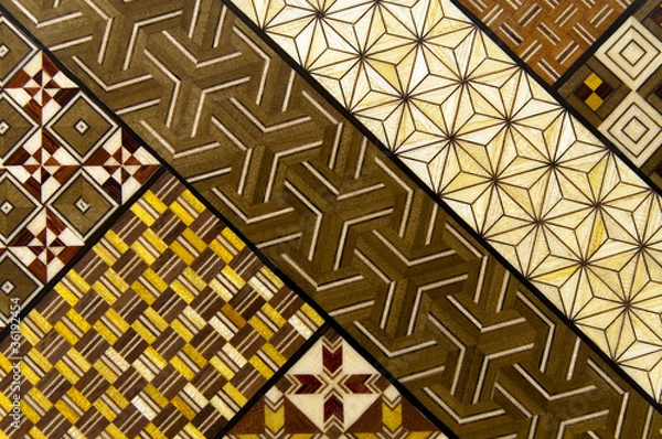 Fototapeta 寄木細工のモザイク模様